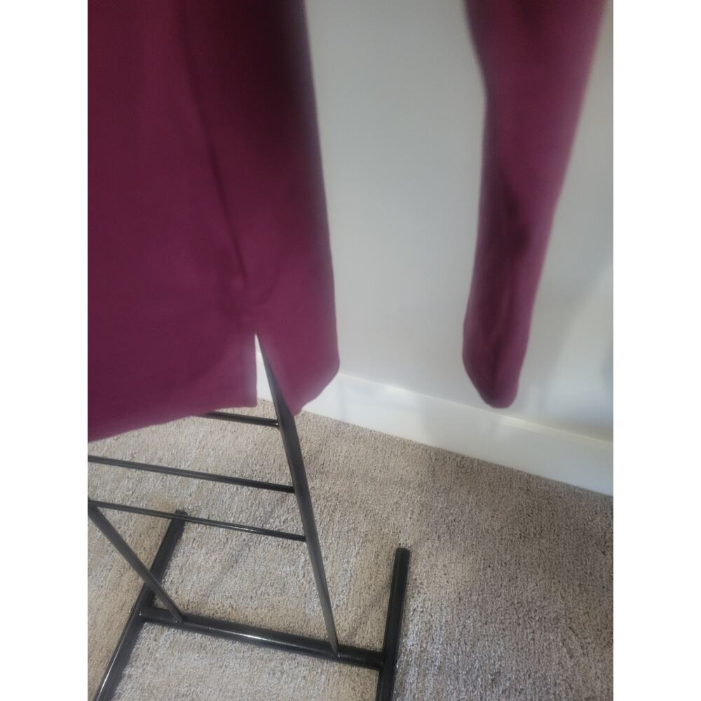 Belle Kim Gravel Med Italian Plum Tripleluxe MicroRibbed Turtleneck A666954 NWOT - Picture 3 of 8